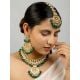 Kundan Necklace Set With Earrings And Maang Tikka